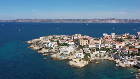 Luftaufnahme-Berühmtes-Petit-Nice-Hotel-Marseille-Frankreich-Sonniger-Tag